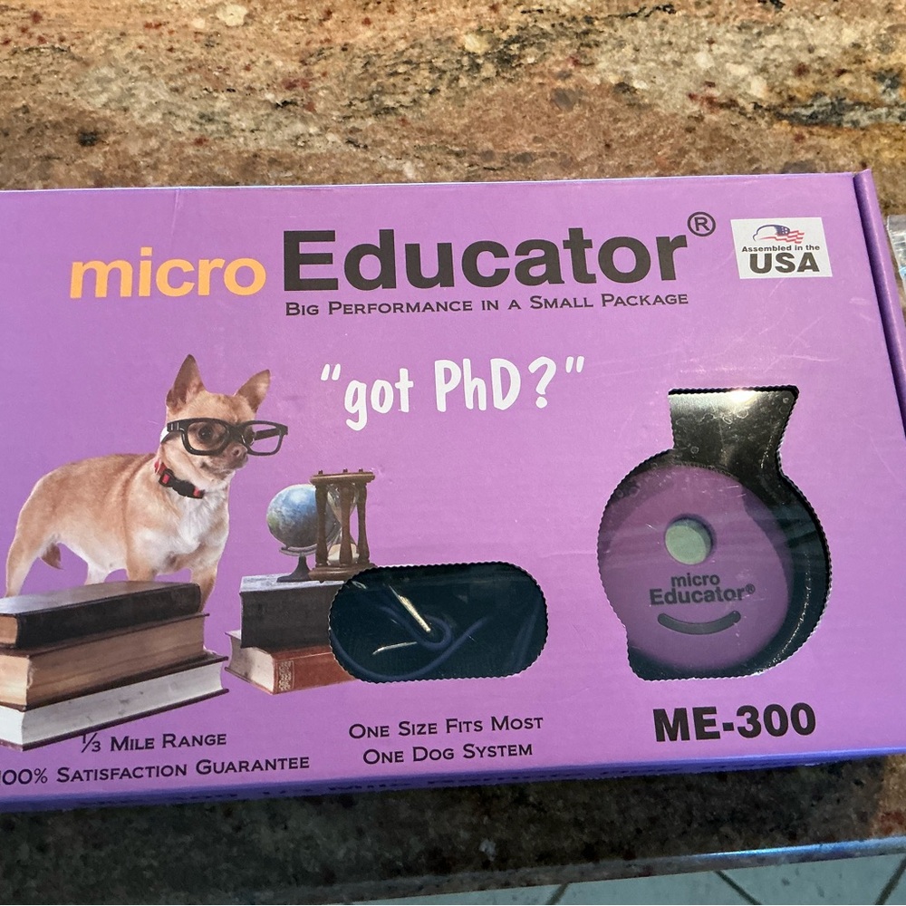Micro Educator Dog Training Collar in Purple